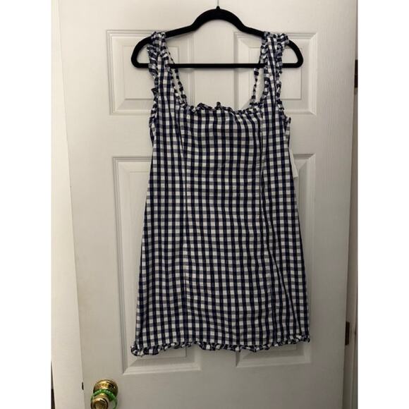 Blue Plaid J. Crew Dress Size 8 - Picture 2 of 9